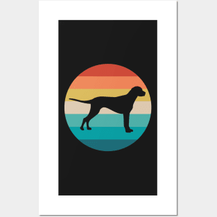 Labrador Retro Style Posters and Art